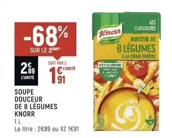 Knorr soupe douceur de 8 légumes