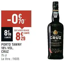 Porto cruz porto tawny 18% vol.