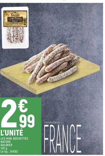 Spar Galibier les mini bûchettes nature offre