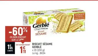 Gerblé biscuit sésame