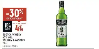 Vival William lawson scotch whisky 40% vol. offre