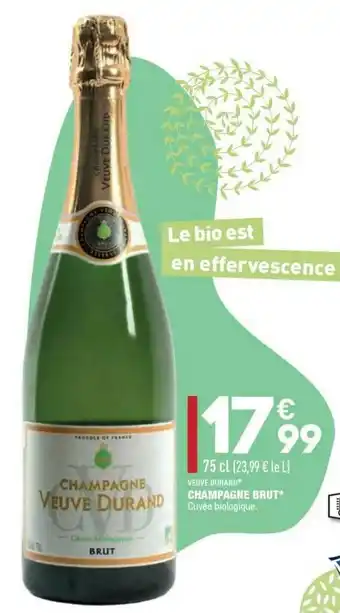 ALDI Champagne Brut Veuve Durand offre