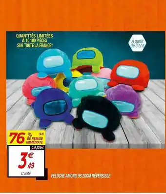 Netto Peluche Among Us 20cm Réversible offre