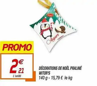 Netto Décorations De Noël Praliné Witor's offre