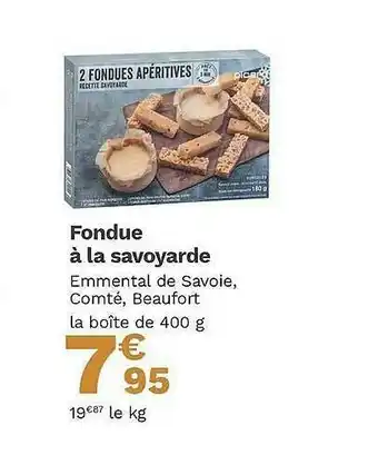Fondue à La Savoyarde