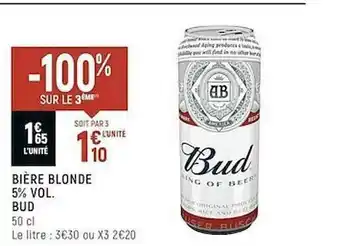 Bière Blonde 5% Vol. Bud