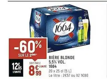 Spar Bière Blonde 5,5% Vol. 1664 offre