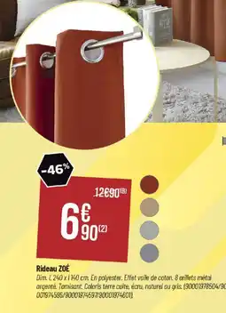 Bricorama Rideau ZOÉ offre