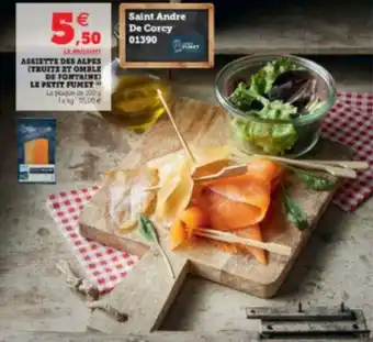 U Express Assiette des alpes (truite et omble de fontaine) le petit fumet offre