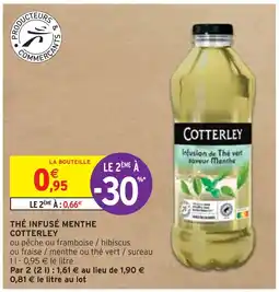 Intermarché COTTERLEY THÉ INFUSÉ MENTHE offre