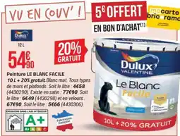Bricorama Peinture LE BLANC FACILE offre