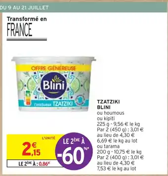 Intermarché BLINI TZATZIKI offre