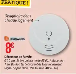 Bricorama Détecteur de fumée offre