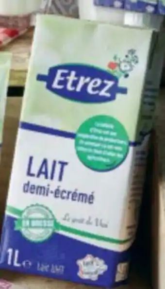 U Express Lait demi-ecreme U.R.T. etrez offre