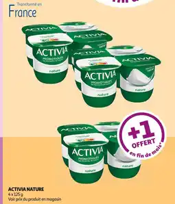 Auchan Supermarché ACTIVIA NATURE 4x125g offre