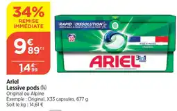 Maximarché Ariel Lessive pods (14) offre