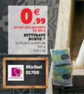 U Express Retterave ronde offre