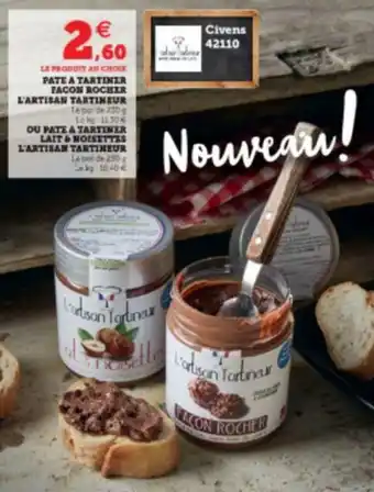 Pate a tartiner facon rocher l'artisan tartineur