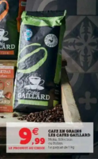 U Express Cafe en grains les cafes gaillars offre