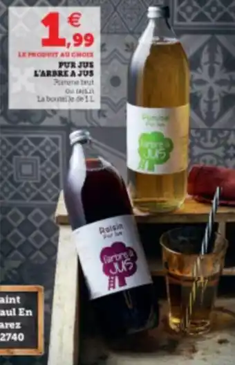 U Express Pur jus l'arbre a jus offre