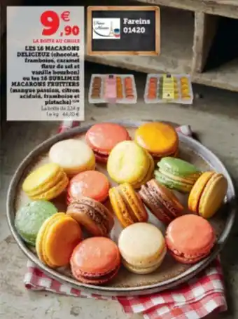 Les 16 macarons delicieux