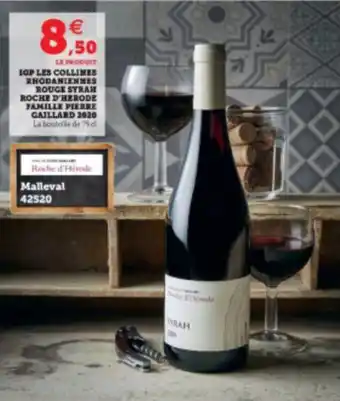 U Express IGP les collines rhodaniennes rouge syrah offre