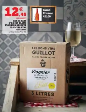 U Express Vin de pays d'oc IGP blanc offre
