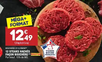 ALDI 12 Steaks hachés façon bouchère offre