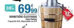 Carrefour Sorbetiere electrique offre