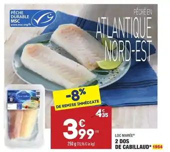 ALDI 2 Dos de cabillaud offre
