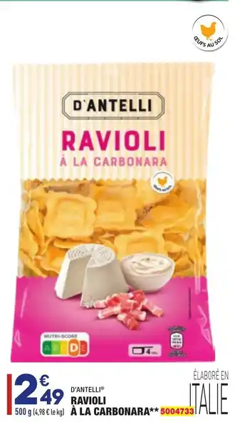 ALDI Ravioli à la carbonara offre
