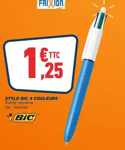 Bureau Vallée BIC STYLO 4 COULEURS offre