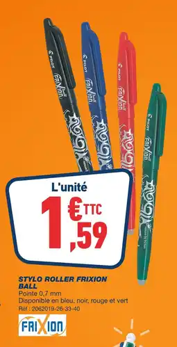 Bureau Vallée FRIXION BALL STYLO ROLLER offre