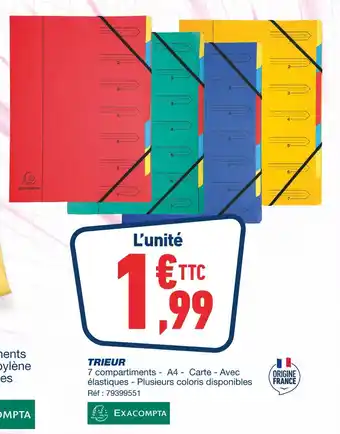 Bureau Vallée EXACOMPTA TRIEUR offre