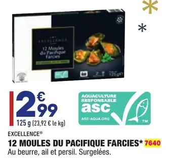 ALDI 12 Moules du pacifique farcies offre