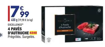 4 Pavés d'autruche