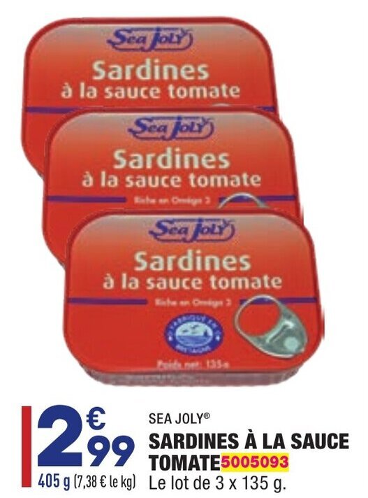 Promo Sardines à la sauce tomate chez ALDI