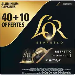 Auchan Capsules Café Ristretto L'or offre