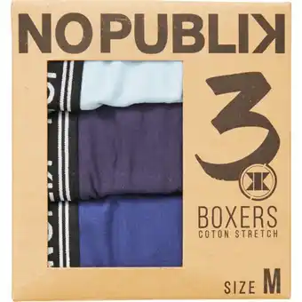 Auchan Boxers Homme No Publik offre