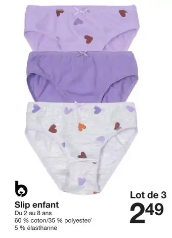 Zeeman Slip enfant offre