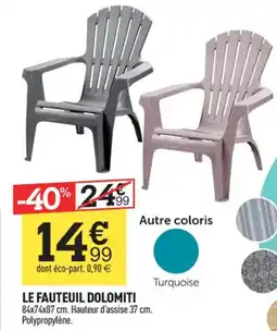 Centrakor LE FAUTEUIL DOLOMITI offre