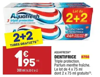 ALDI Dentifrice offre