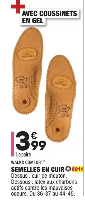 ALDI Semelles en cuir offre