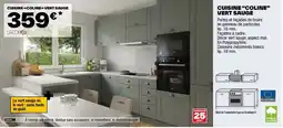 Brico Dépôt CUISINE "COLINE" VERT SAUGE offre