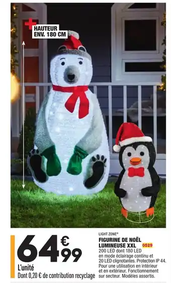 ALDI Figurine de noël lumineuse XXL offre