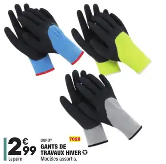ALDI Gants de travaux hiver offre