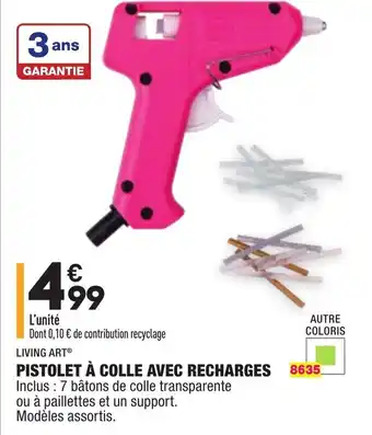 ALDI Pistolet à colle avce recharges offre