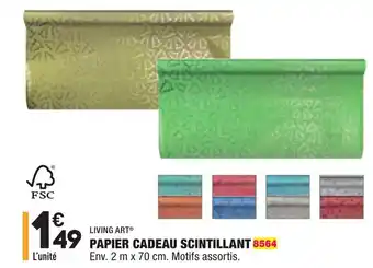 ALDI Papier cadeau scintillant offre