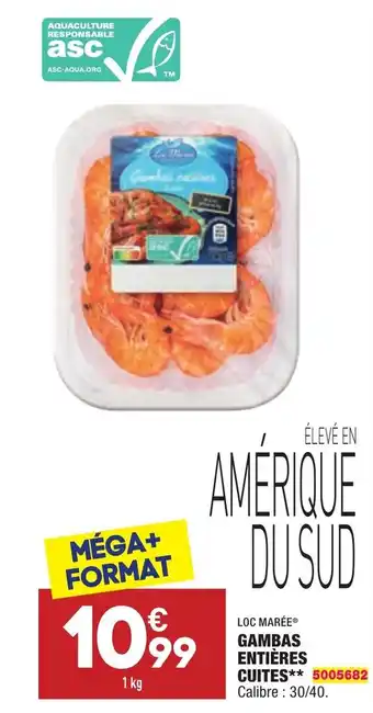 ALDI Gambas entières cuites offre