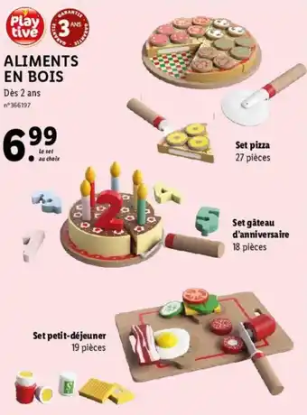 Lidl Aliments en bois offre